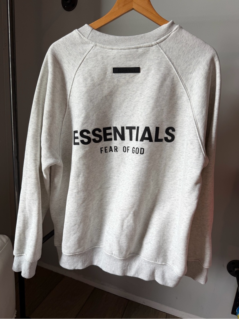 Fear of God ESSENTIALS Light Gray Crewneck Sweatshirt